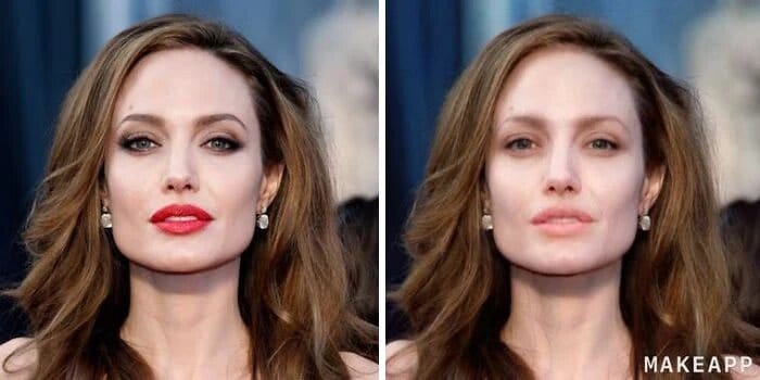 Angelina Jolie sans maquillage