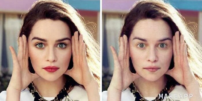 Emilia Clarke sans maquillage