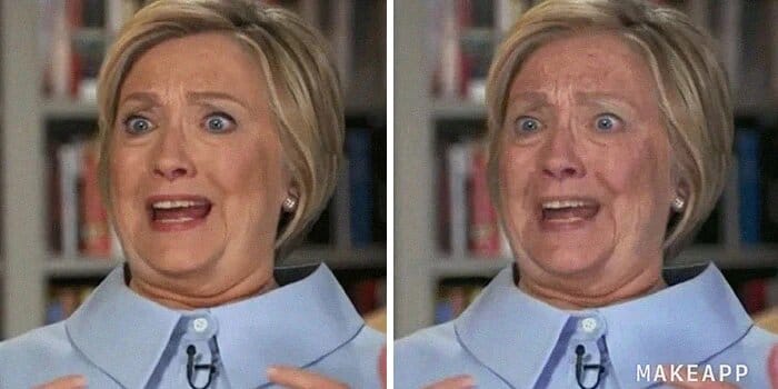 Hillary Clinton sans maquillage