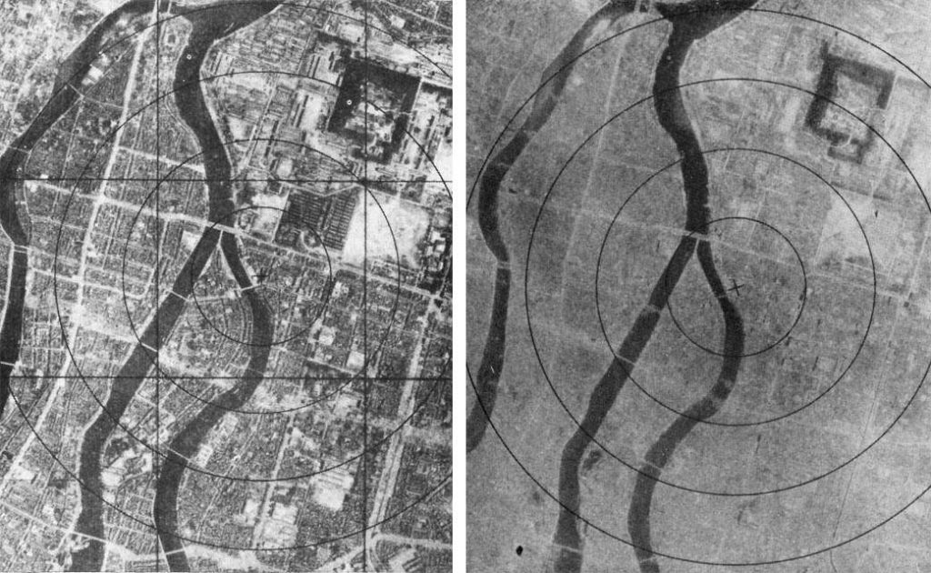 Hiroshima avant et après la bombe atomique