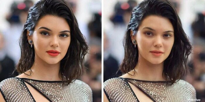 Kendall Jenner sans maquillage