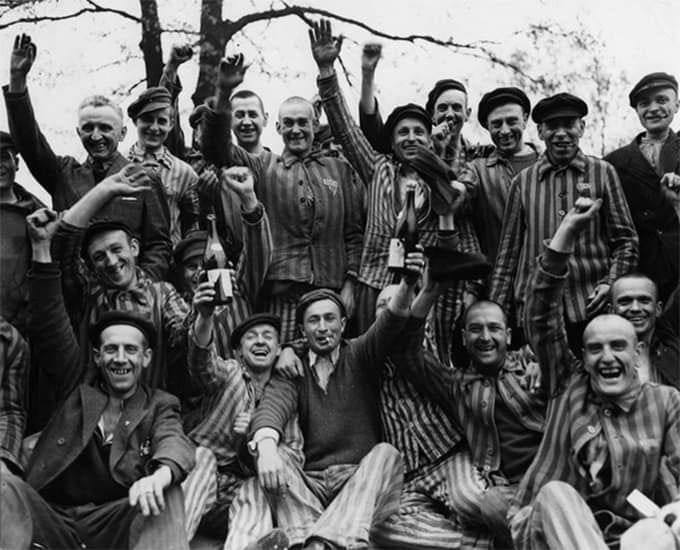 La libération du camp d'Auschwitz, en 1945