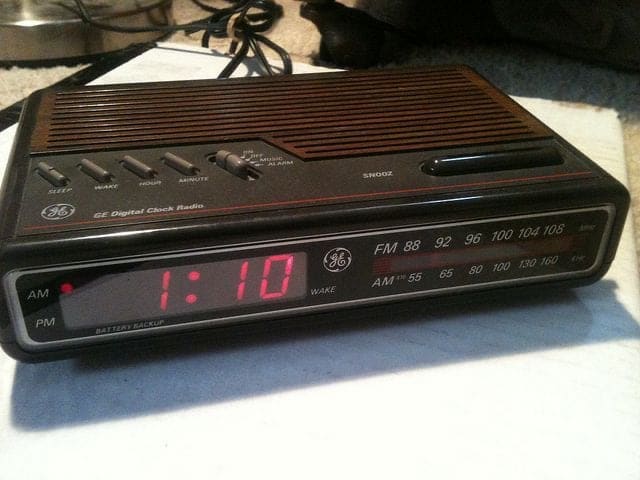 Un radio réveil dans les années 90