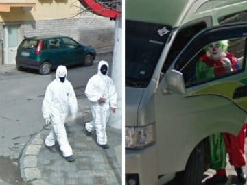 Des scènes marrantes sur Google Street View