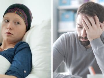 Un mari épuisé par le cancer de sa femme