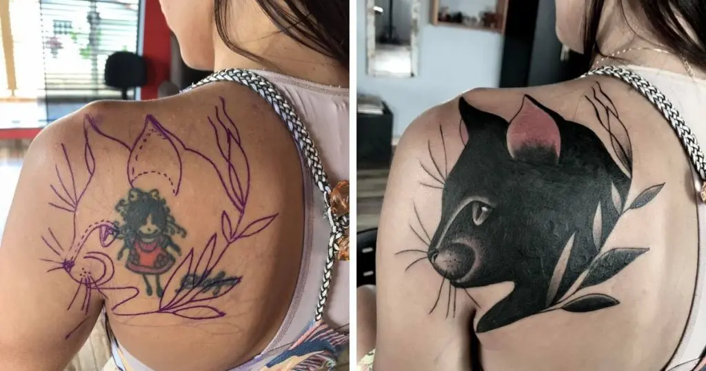 Transformation d'un tatouage raté