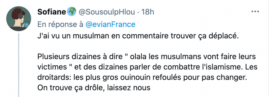 tweet sur evian