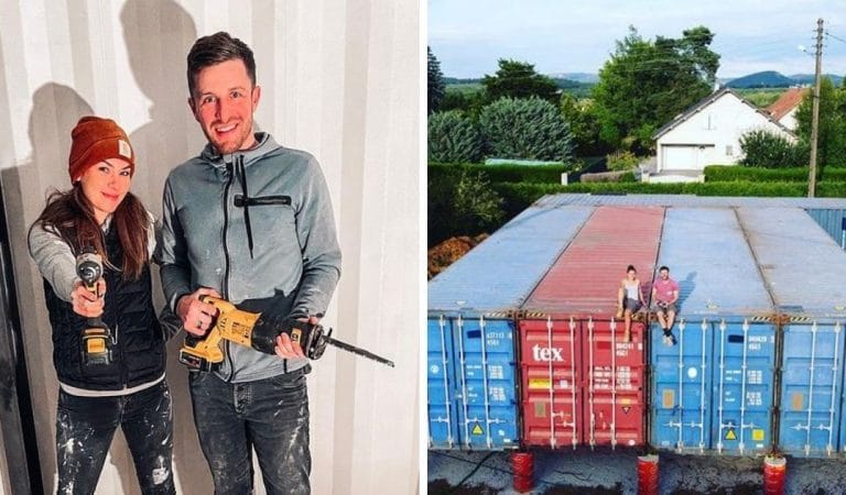 Ils construisent une maison avec 6 containers et montrent toutes les étapes