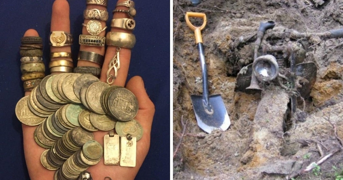 des trésors trouvés avec un détecteur à métaux