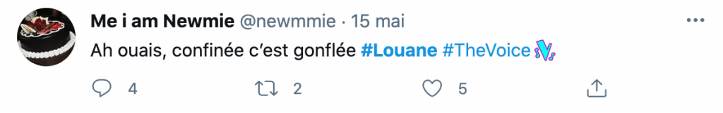 Un tweet sur le poids de Louane dans The Voice
