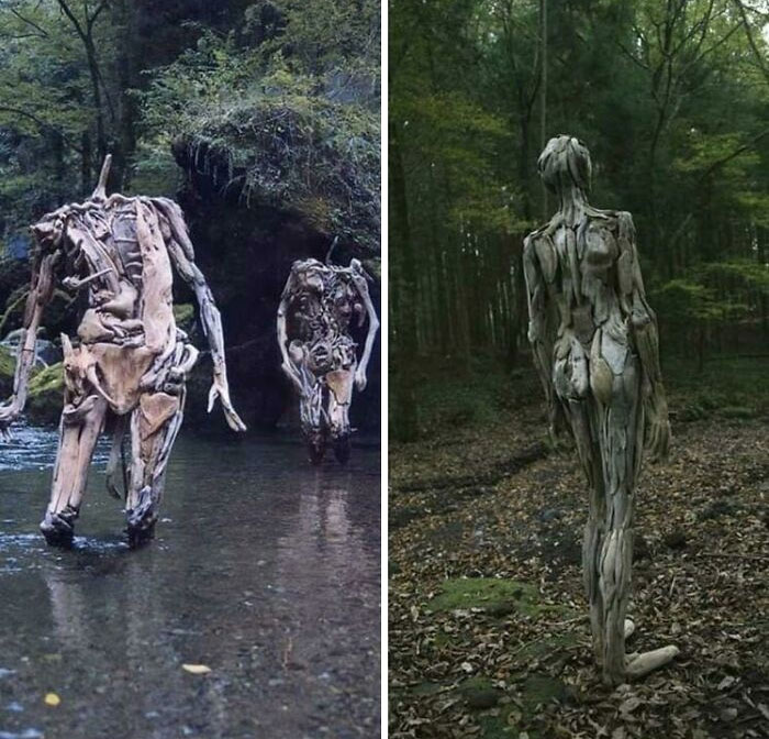 Les sculptures sur bois de Nagato Iwasaki