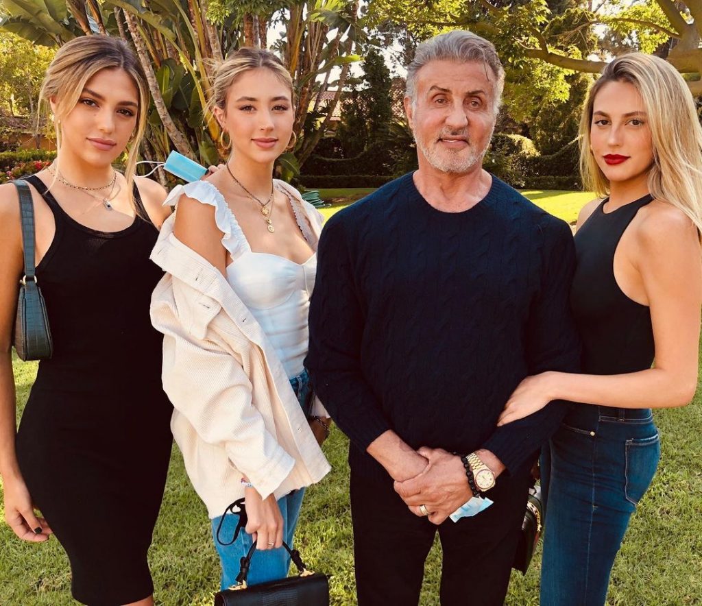 Sylvester Stallone et ses trois filles