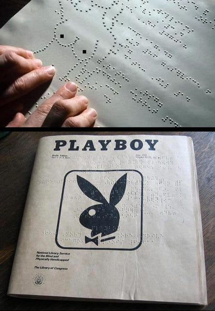 du braille dans PlayBoy