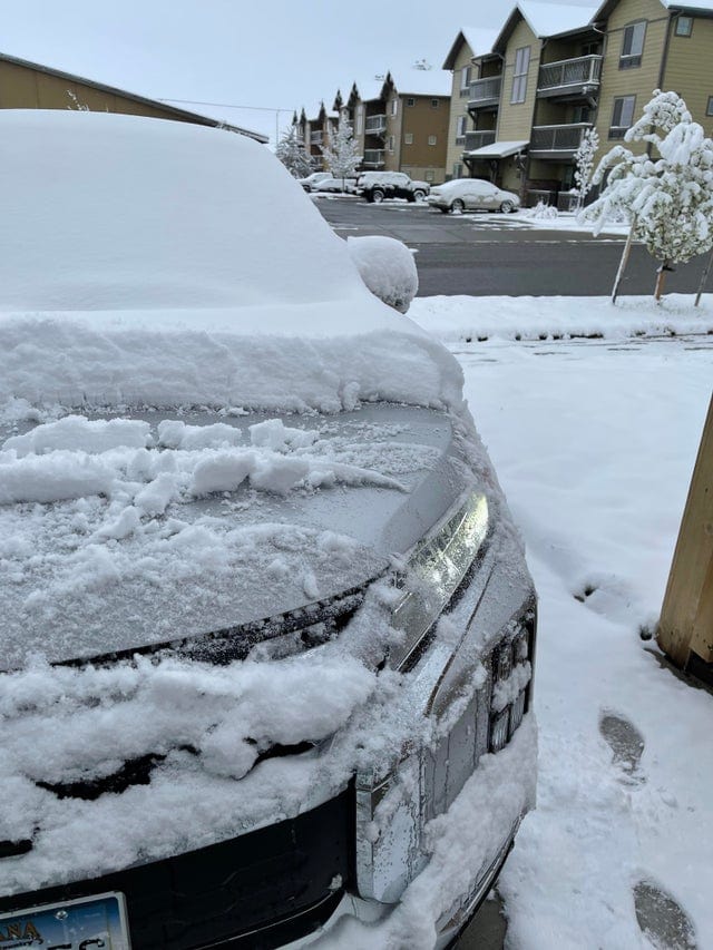 Neige au Montana en mai