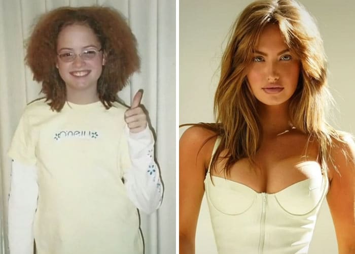 Une fille transformée par la puberté