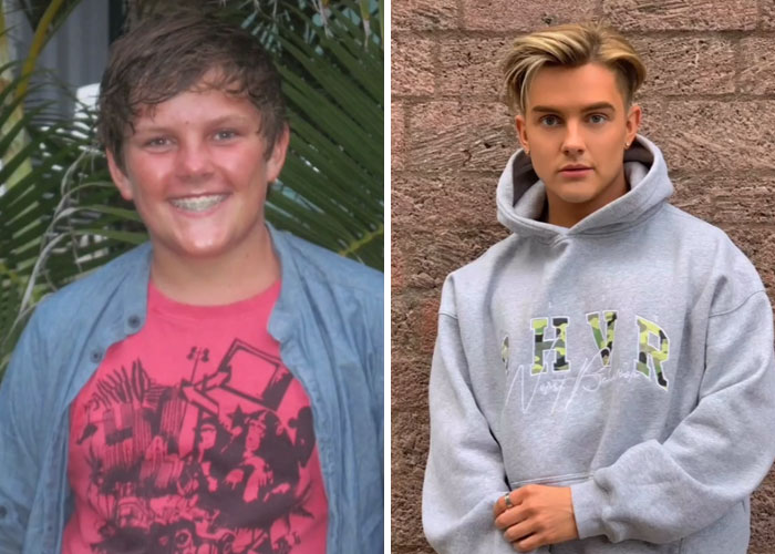 Un jeune homme changé par la puberté