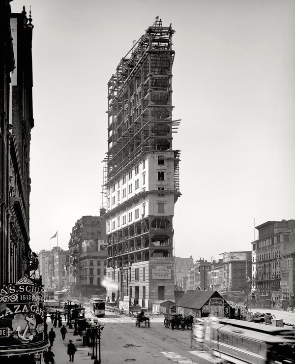 La construction de Times Square