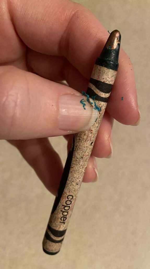 un ancien crayon de cuivre