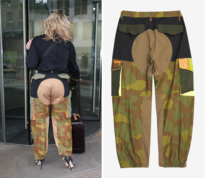 un pantalon imprimé militaire