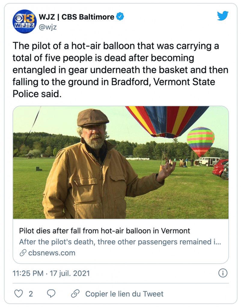 le pilote de la montgolfière