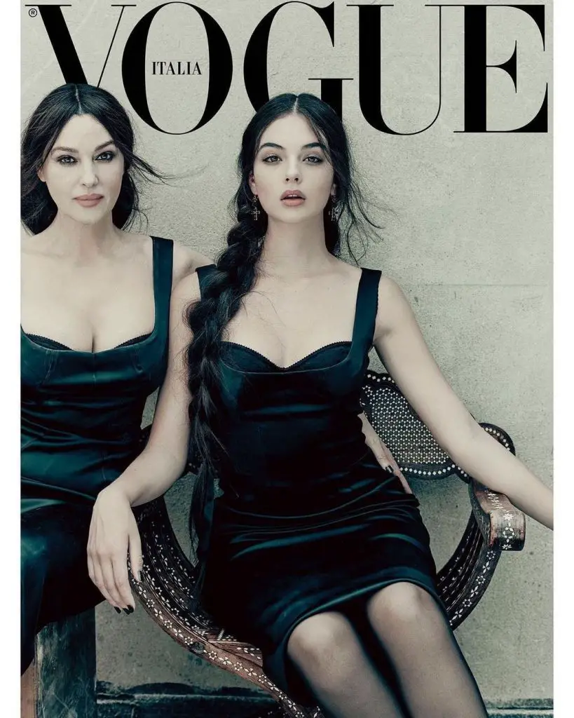 En couverture de la nouvelle édition du magazine Vogue Italia