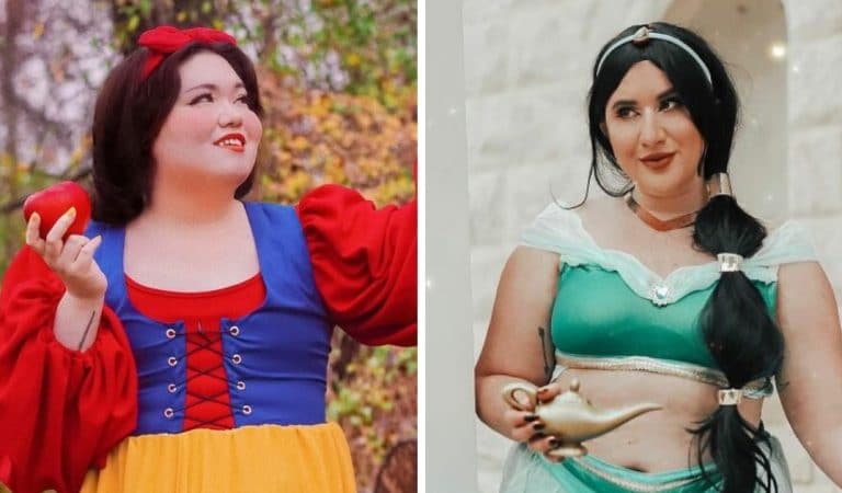 Des modèles grande taille en princesses Disney pour dénoncer leur manque de représentation