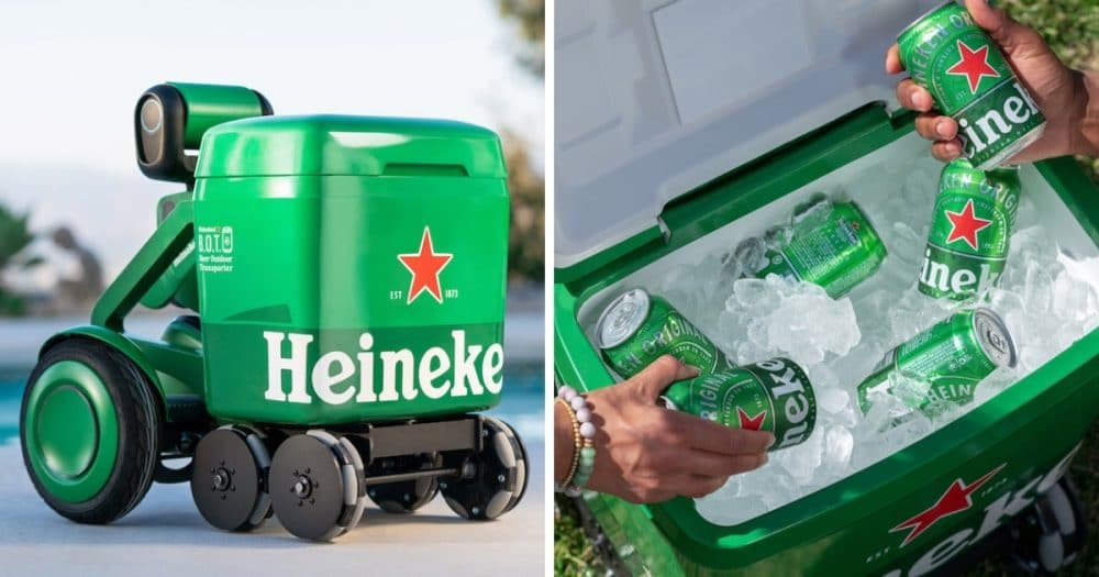 Un Robot Heineken Qui Vous Suit Partout Avec Des Bières Fraîches, ça ...