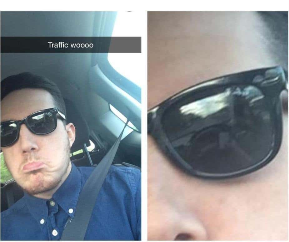 homme-coincé-embouteillage-miroir