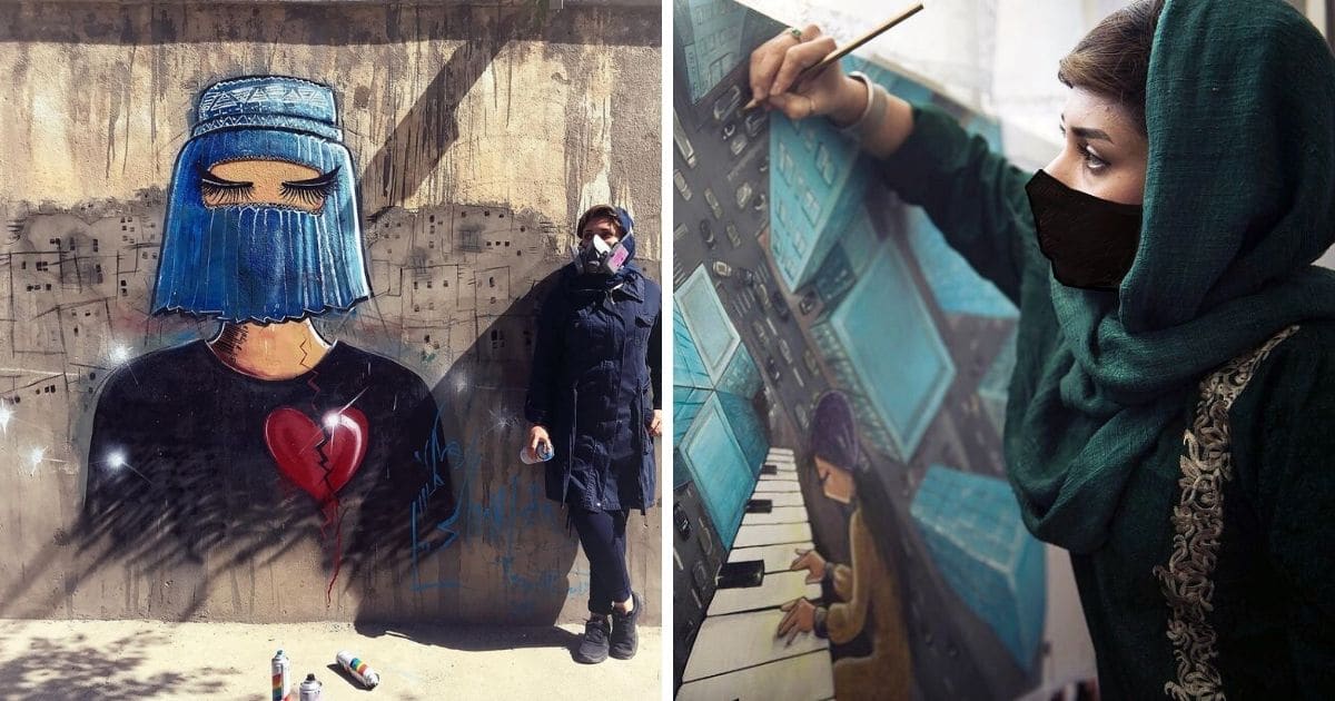 Shamsia Hassani street-artiste féminine