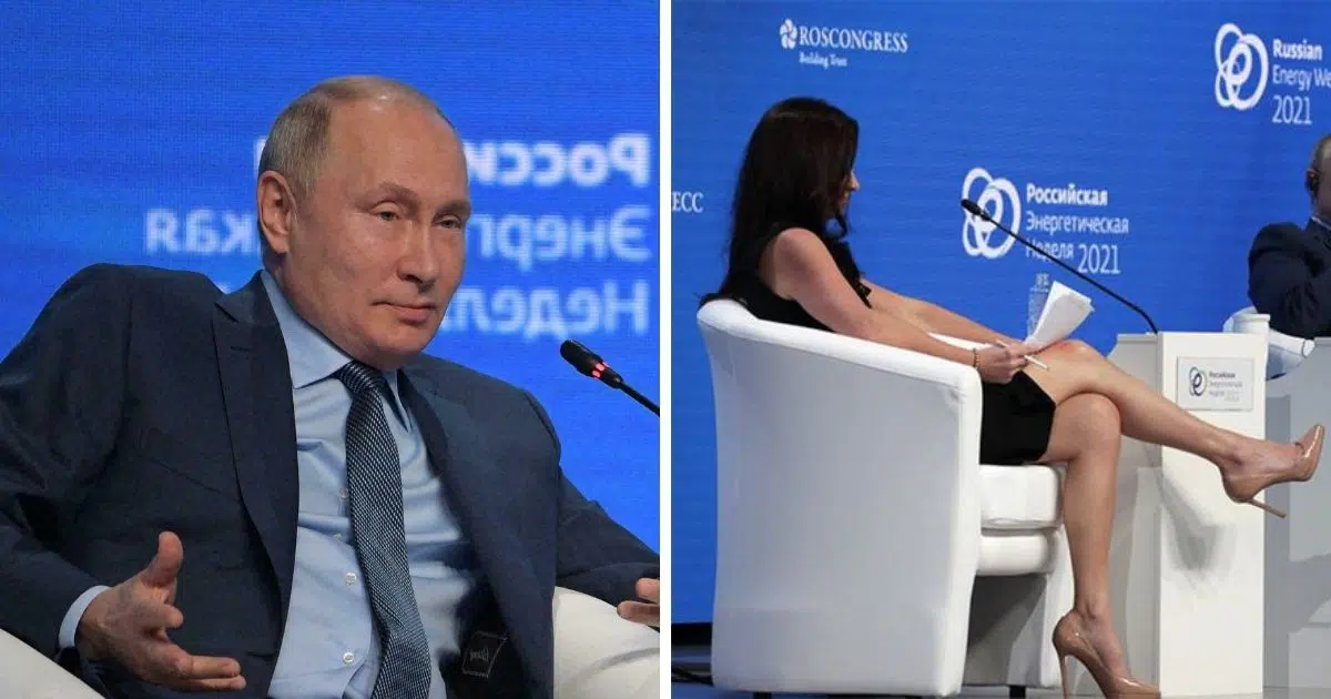 Vladimir Poutine et journaliste