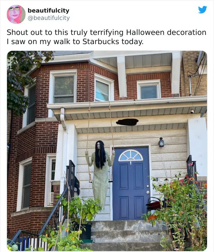 Décoration d'Halloween effrayante
