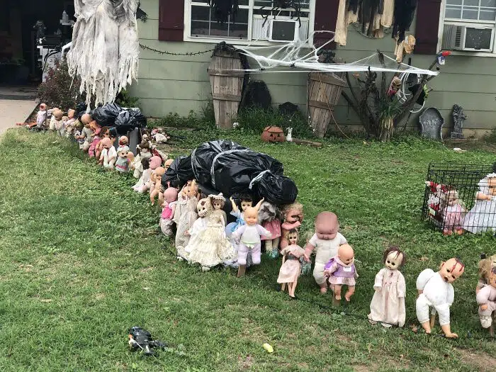 Décoration d'Halloween extérieure poupées