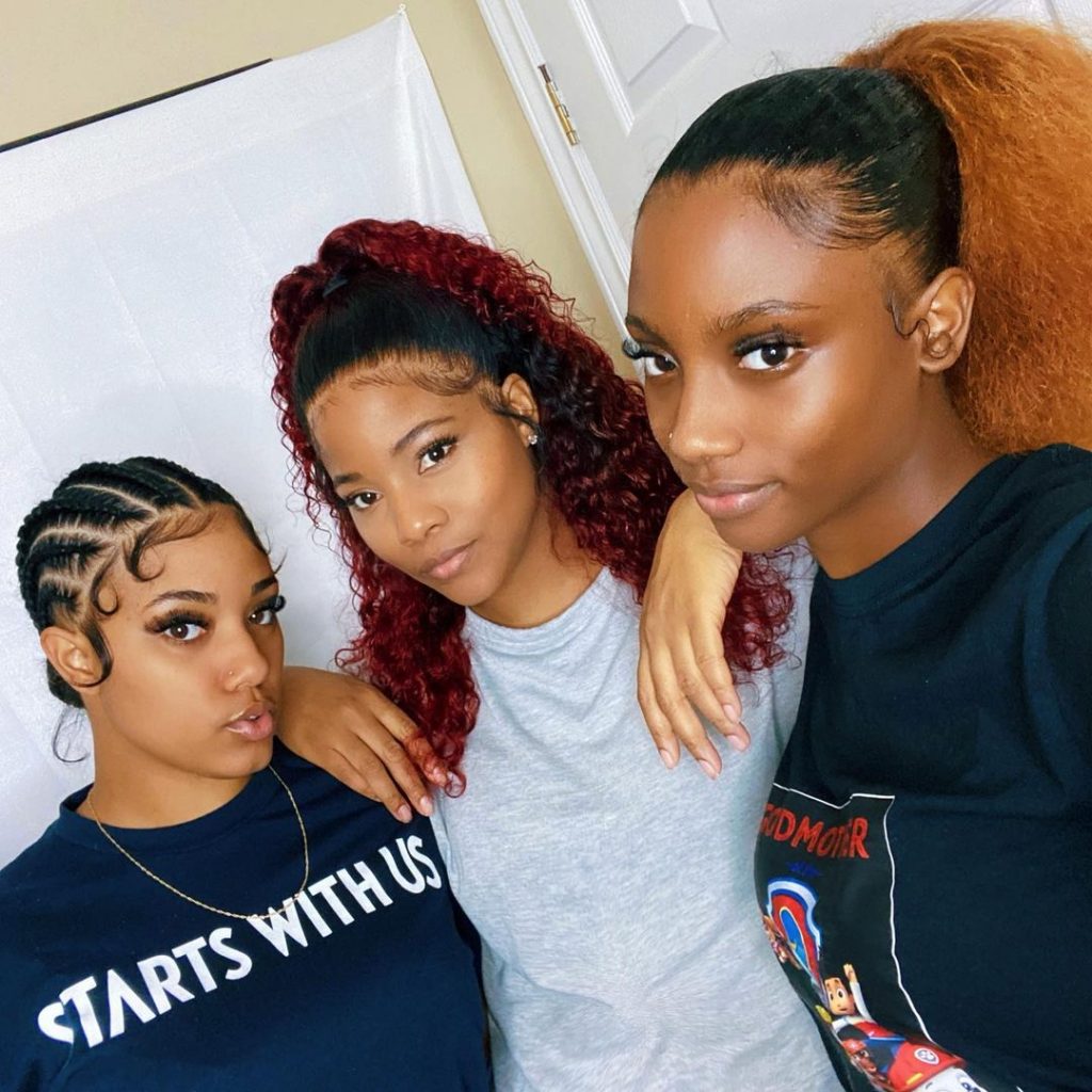 Kienya Booker et ses deux filles