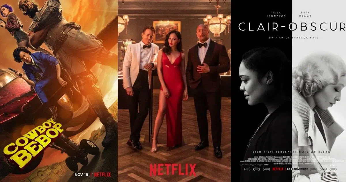 choix de films et séries Netflix pour le mois de novembre 2021