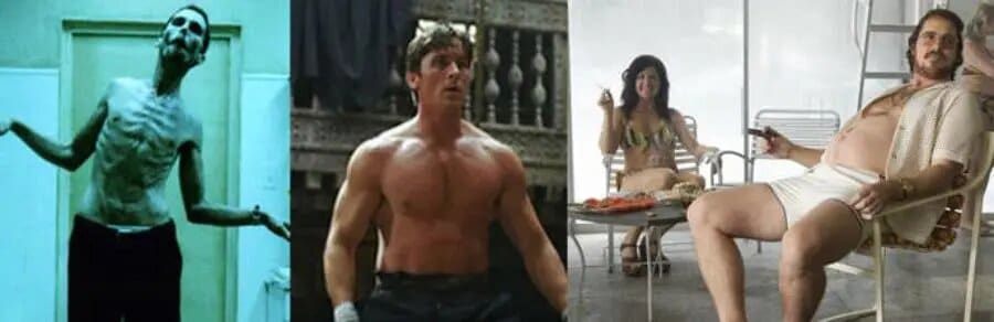 Christian Bale et ses transformations physiques hors du commun