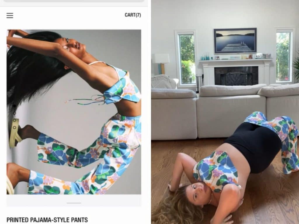 Gymnastique et pyjama