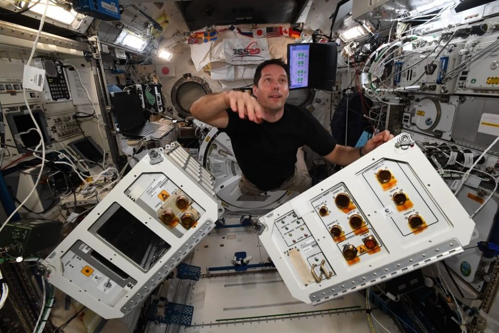 Thomas Pesquet à bord de l'ISS