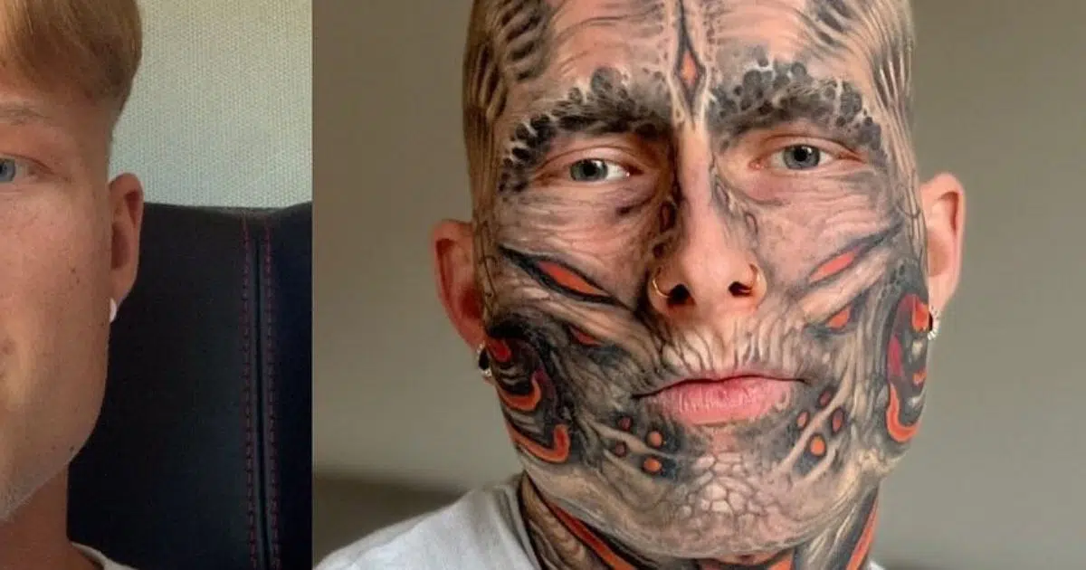 Tristan Weigelt - tatouage - transformation physique