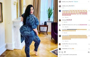 Natasha Crown, la femme au plus gros derrière du monde se demande