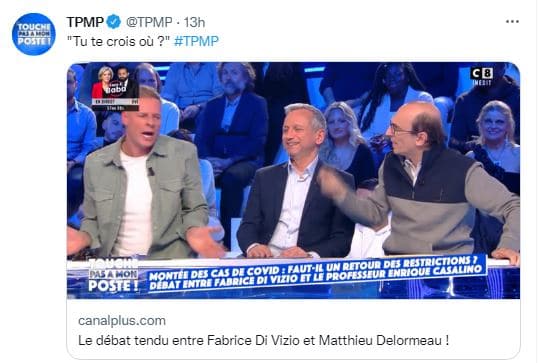 Vif accrochage entre Matthieu Delormeau et Fabrice Di Vizio