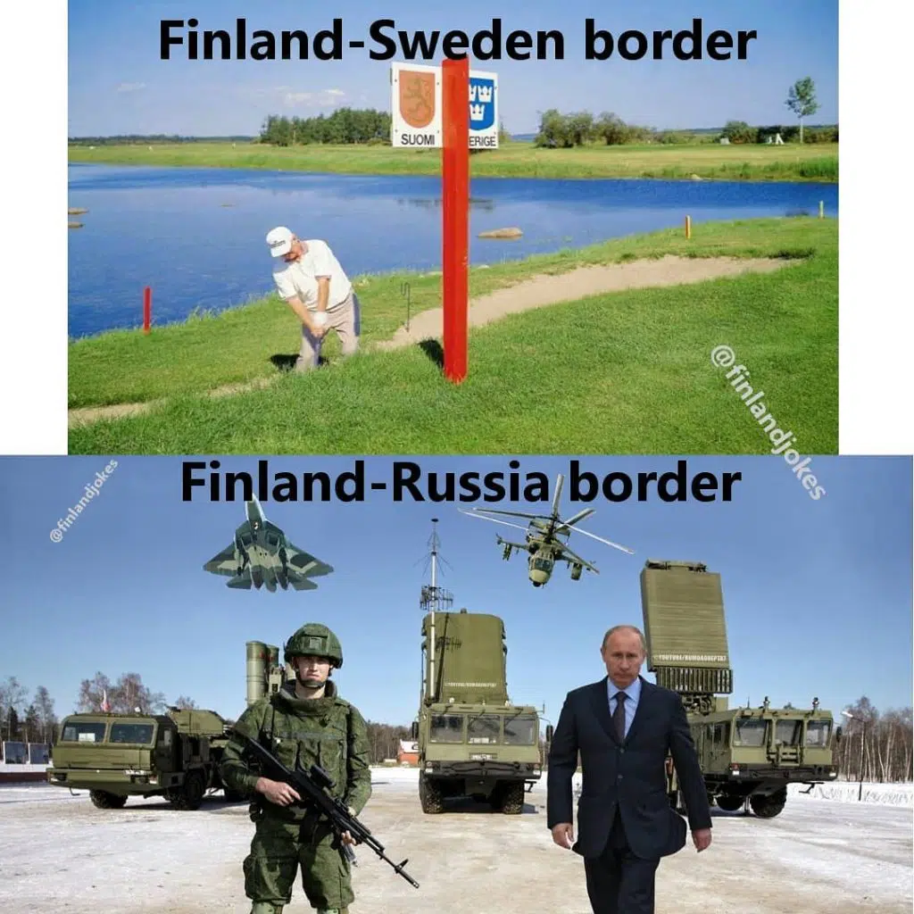 Frontières avec la Suède et la Russie