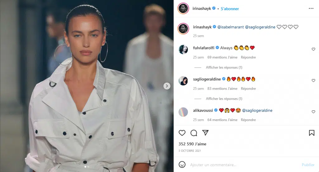 Irina Shayk comme l'une des plus belles femmes du monde
