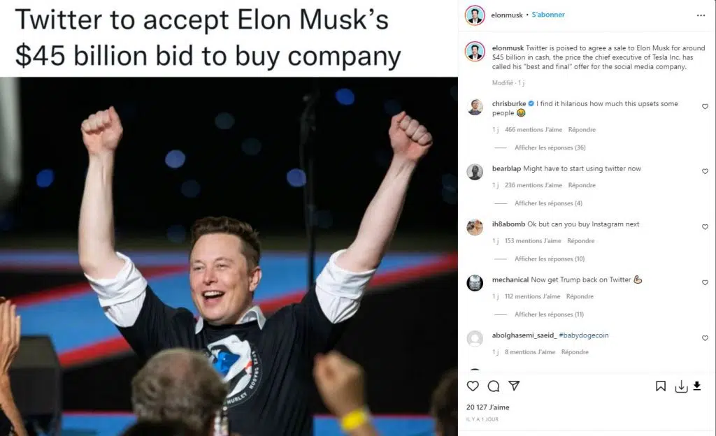 Elon Musk devient le propriétaire de Twitter