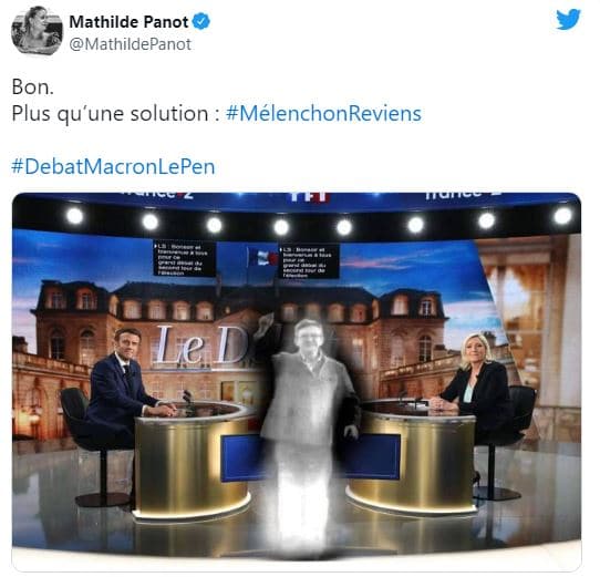 Hologramme de Jean-Luc Mélenchon