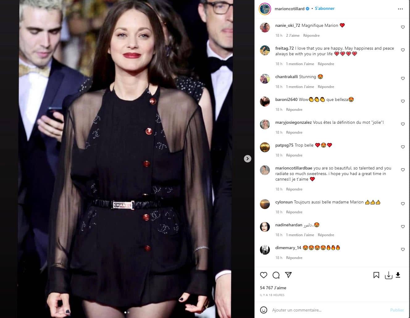 Marion Cotillard en robe transparente, elle fait sensation au Festival