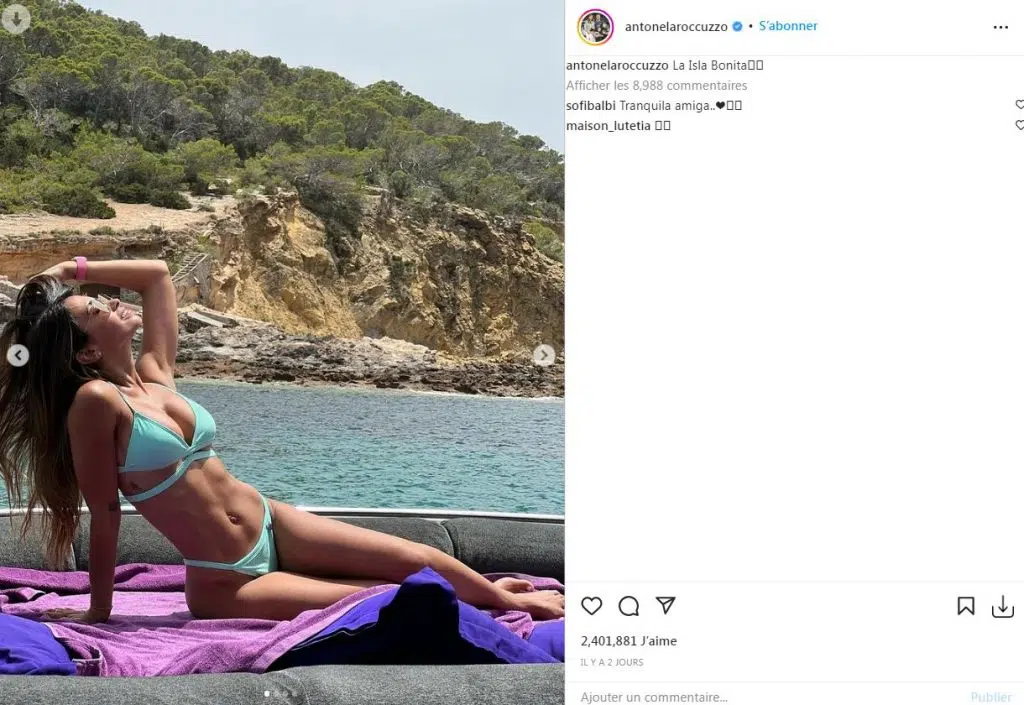 Antonella Roccuzzo sublime en bikini