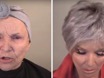 femme de 80 ans - maquillage
