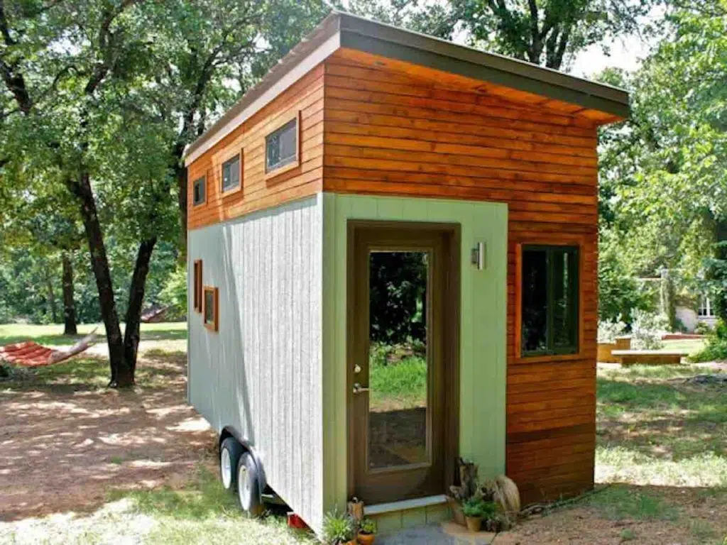 La mini maison vue de l'extérieur