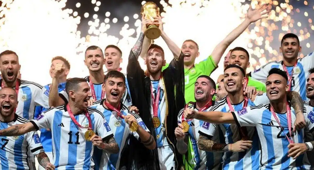 Les Argentins, champions de la Coupe du Monde 2022