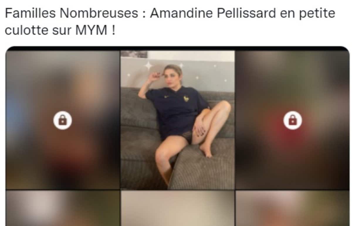 Amandine Pellissard, en petite culotte sur MYM